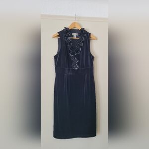Velvet Black Dress, Sz 14. Never Worn